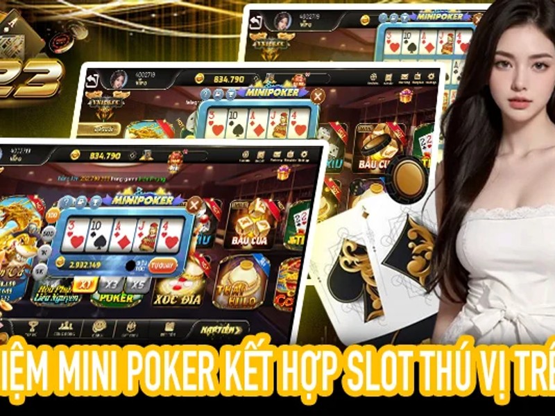 Bàn Blackjack trực tuyến với các lá bài và dealer