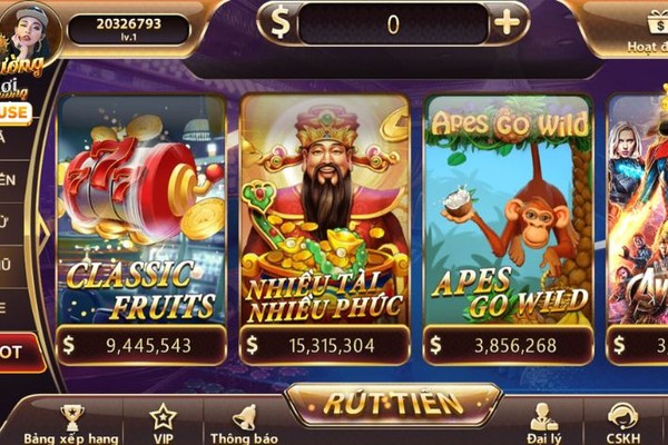 Hình ảnh slot games và bắn cá trên 68win app