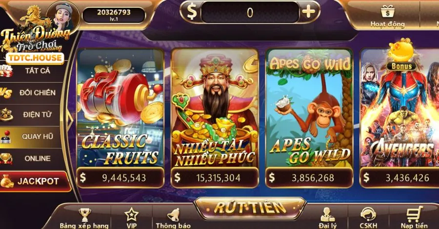 Phương thức nạp rút tiền 68win
